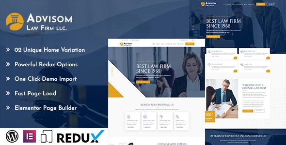 Advisom v1.1 - Law Firm WordPress Theme