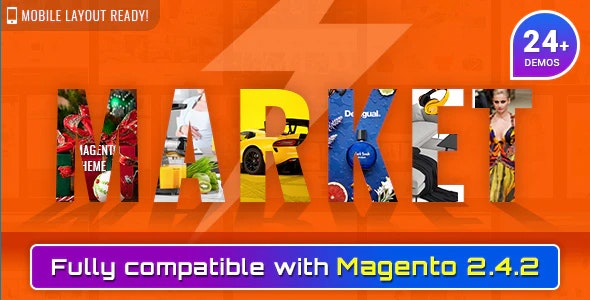 Market v6.2.0 - Premium Responsive Magento 2 and 1.9 Store Theme with Mobile-Specific Layout (24 HomePages)