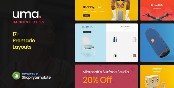 Uma v1.0 - Minimal Clean Multiple Shopify Theme