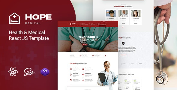 Hope v1.0 - Health &amp; Medical React JS Template