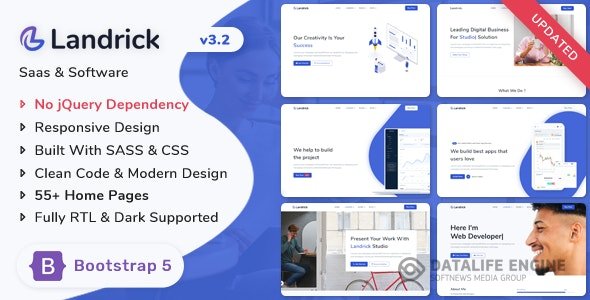 Landrick v3.2.0 - Saas &amp; Software Bootstrap 5 Landing Page Template