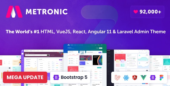 Metronic v8.0.2 - Bootstrap 4/5 HTML, VueJS, React, Angular 11 &amp; Laravel Admin Dashboard Theme