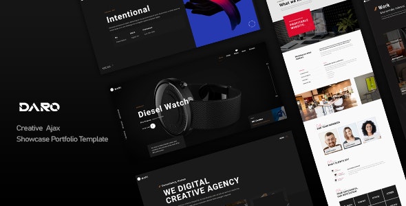 Daro 1.0.1 - Creative Ajax Showcase Portfolio Template