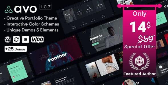 Avo v1.1.3 - Creative Portfolio &amp; Agency WordPress Theme