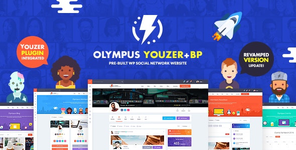 Olympus v3.50 - Powerful BuddyPress Theme for Social Networking
