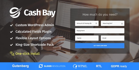 Cash Bay v1.0.9 - Loan &amp; Credit Money WP Theme