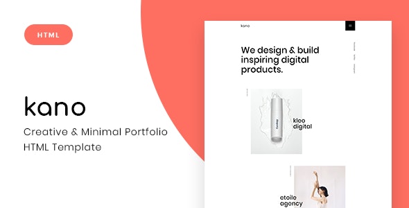 Kano v1.0 - Creative &amp; Minimal Portfolio HTML Template