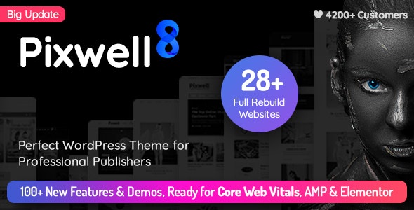 Pixwell v8.0 - Modern Magazine