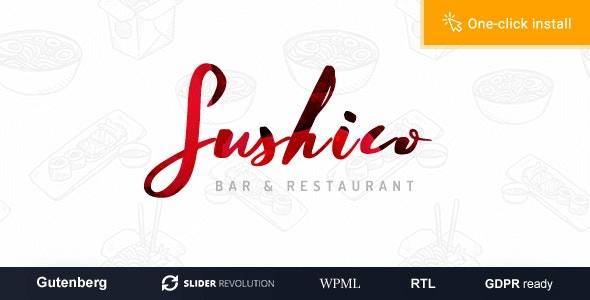 SUSHICO V1.0.6 - 寿司和亚洲美食餐厅 WORDPRESS 主题