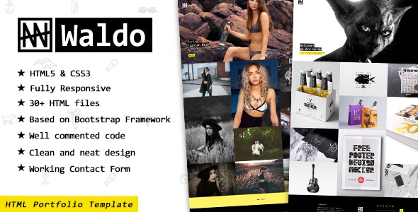 Waldo v1.5 - Portfolio Showcase Website Template for Freelancers &amp; Agencies