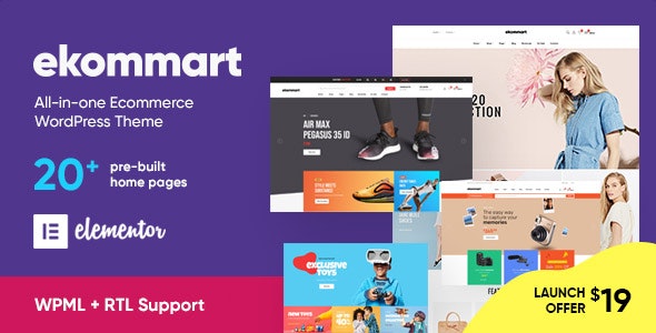 ekommart v1.9.3 - All-in-one eCommerce WordPress Theme