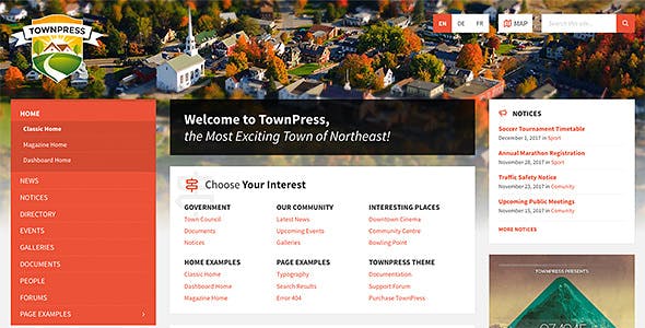 TownPress v3.6.1 - Municipality WordPress Theme