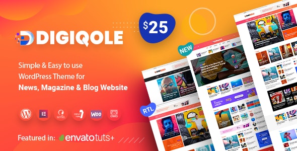 Digiqole v1.4.6 - News Magazine WordPress Theme