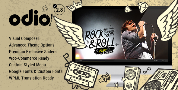 Odio v4.3 - Music WP Theme For Bands, Clubs, and Musicians