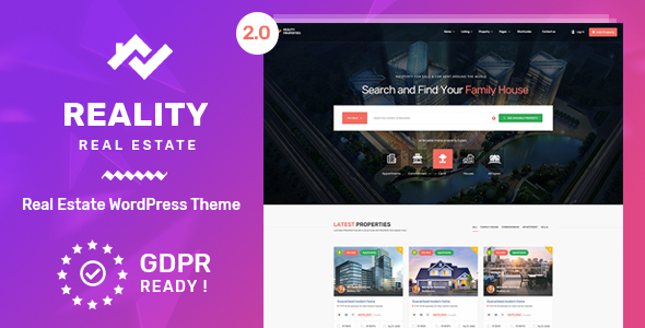 Reality v2.5.8 - Real Estate WordPress Theme