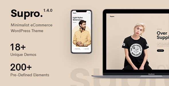 Supro v1.5.8 - Minimalist AJAX WooCommerce WordPress Theme