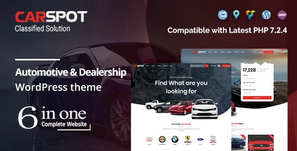 CarSpot v2.2.9 – Automotive Car Dealer WordPress Classified Theme