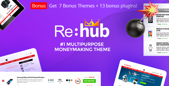 REHub v12.9.7 - Price Comparison, Business Community