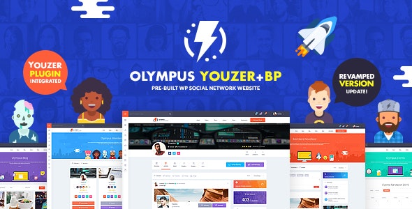 Olympus v3.8.5 - Powerful BuddyPress Theme for Social Networking