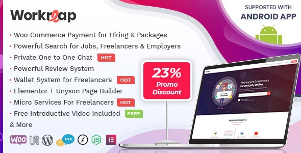 Workreap v1.6.8 - Freelance Marketplace WordPress Theme