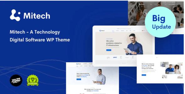 Mitech v1.4.0 - Technology IT Solutions & Services WordPress Theme