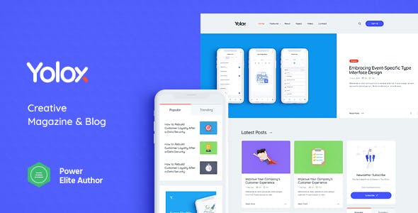 Yolox v1.0.5 - Modern WordPress Blog Theme for Business & Startup