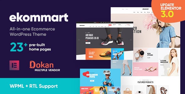 ekommart v3.0.1 - All-in-one eCommerce WordPress Theme