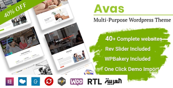 Avas v6.1.18 - Multi-Purpose WordPress Theme