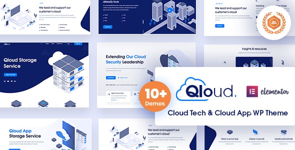 Qloud v1.8 - Cloud Computing, Apps & Server WordPress Theme