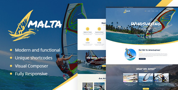 Malta v1.1.4 - Windsurfing, Kitesurfing & Wakesurfing Center Theme