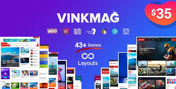 Vinkmag v3.1 - Multi-concept Creative Newspaper