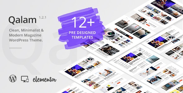 Qalam v1.5.0 - NewsPaper and Magazine WordPress Theme