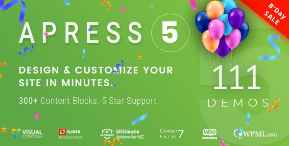 Apress v5.2.5 - Responsive Multi-Purpose Theme