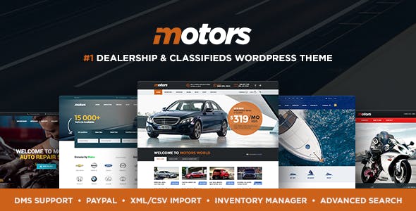 Motors v4.9.3 - Automotive, Cars, Vehicle, Boat Dealership