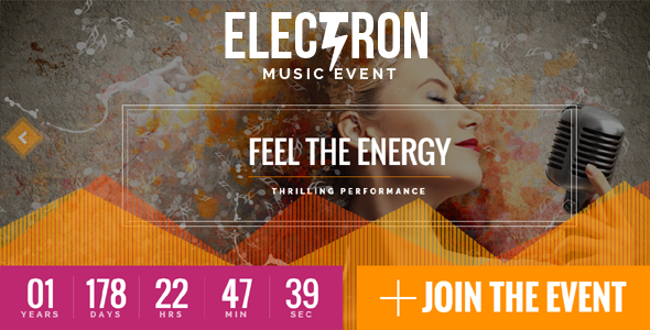 Electron v1.6.0 - Event Concert & Conference Theme