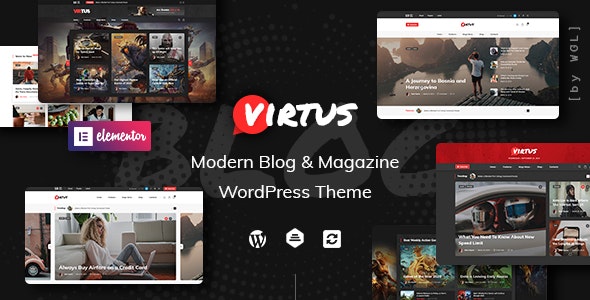 Virtus v1.1.2 - Modern Blog & Magazine WordPress Theme