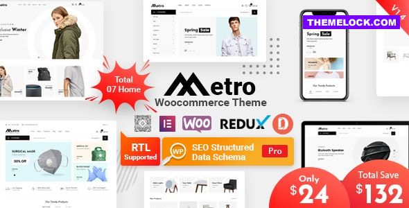 Metro v1.4.9 - Minimal WooCommerce WordPress Theme