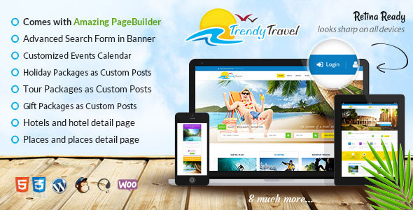 Trendy Travel v5.0 - Multipurpose Tour Package WP Theme