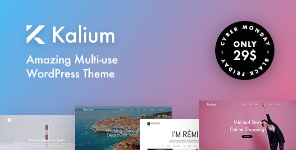 Kalium v3.1 - Creative Theme for Professionals