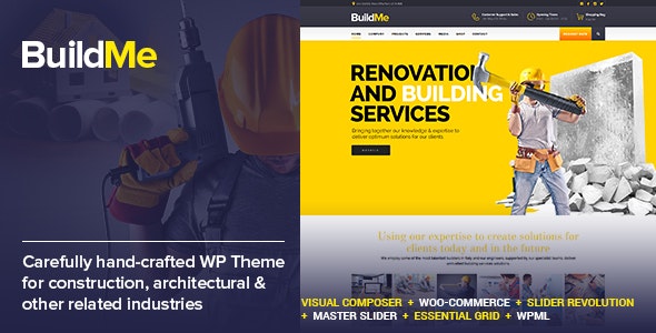 BuildMe v4.5 - Construction & Architectural WP Theme