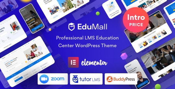 EduMall v1.1.0 - Professional LMS Education Center WordPress Theme