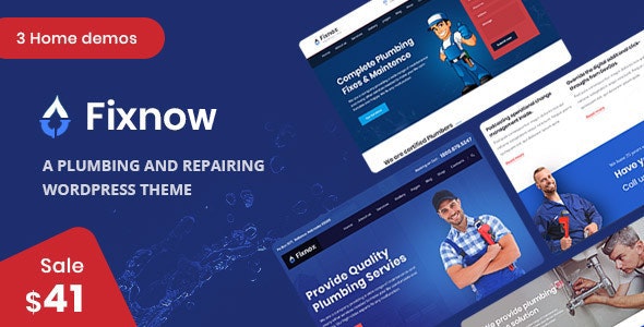 Fixnow v1.8 - A Perfect Plumbing WordPress Theme