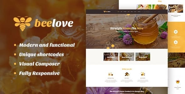 Beelove v1.2.4 - Honey Production and Sweets Online Store WordPress Theme