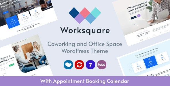 Worksquare v1.2 - Coworking and Office Space WordPress Theme