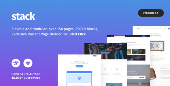 Stack v10.6.0 - Multi-Purpose Theme with Variant Page Builder