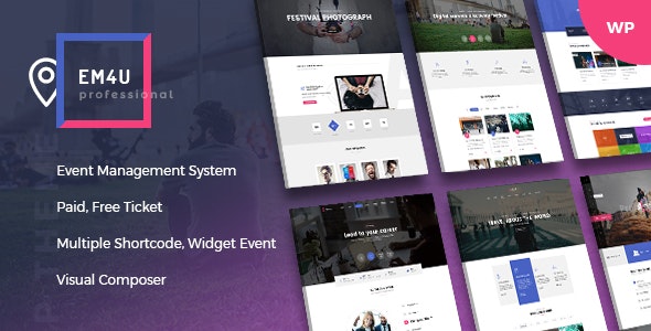 EM4U v1.3.9 - Events WordPress Theme for Booking Tickets