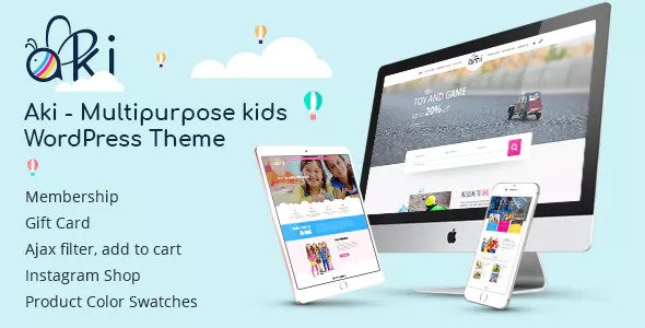 Aki v1.3.2 - Multipurpose Kids WordPress Theme