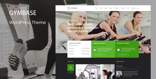 GymBase v14.1 - Responsive Gym Fitness WordPress Theme