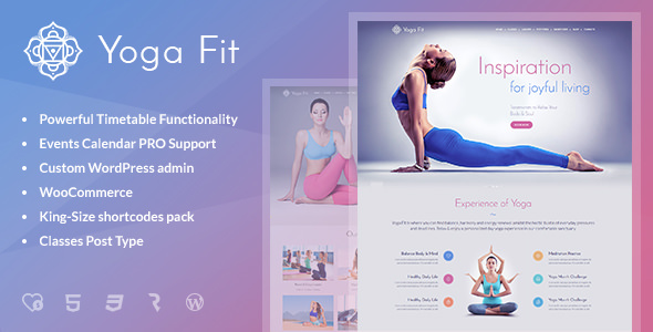 Yoga Fit v1.2.9 - Sports, Fitness & Gym WordPress Theme
