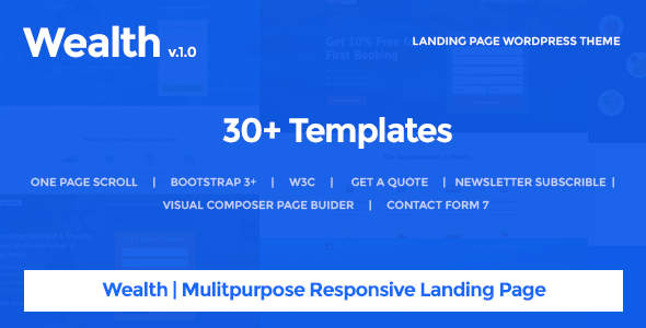 Wealth v1.2.9 - Multi-Purpose Landing Page Theme